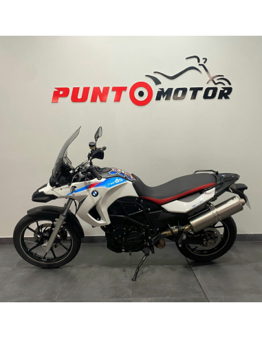 BMW F 650 GS 2008 blanca trail en...